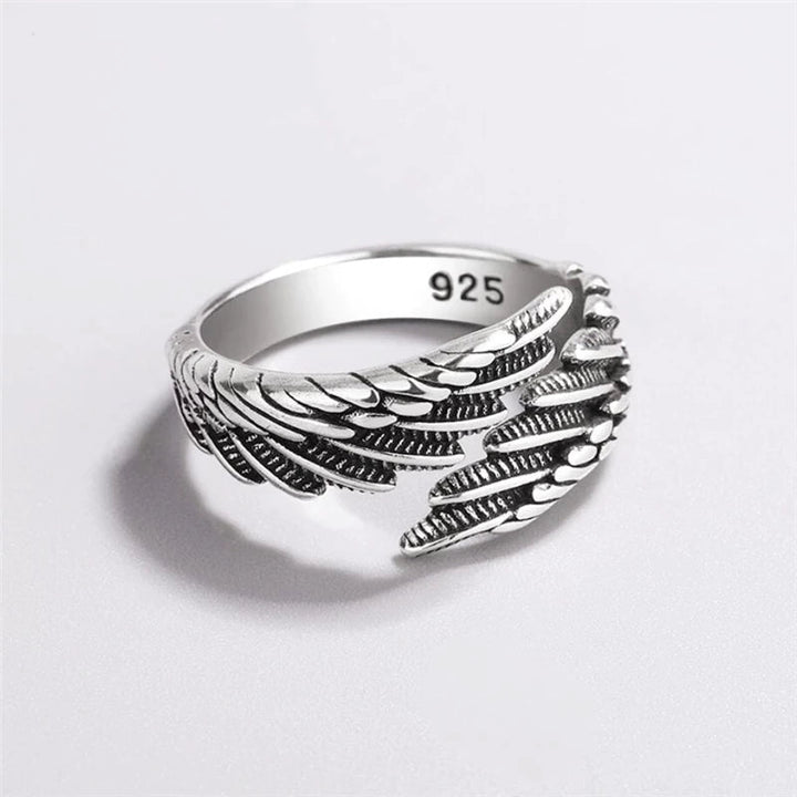 Wing Feather Ring | Adjustable Sterling Silver | Women’s Jewellery-State of Style
