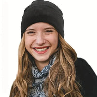 Winter Beanie with Silk Lining - Noor-Brown-State of Style