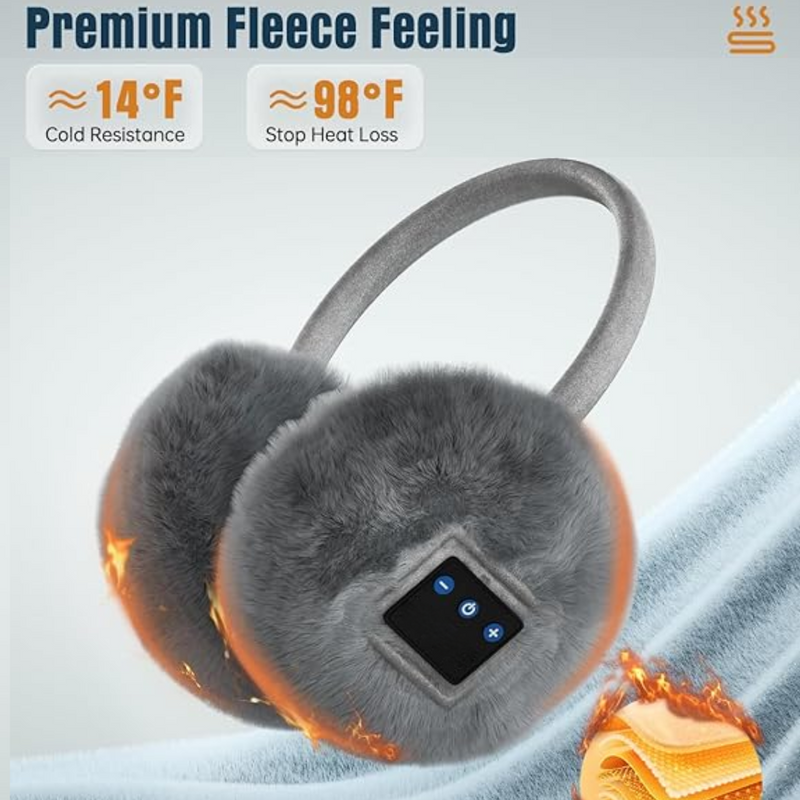 Winter Bluetooth Ear Warmers - CozyGrooves-Black-State of Style