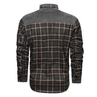 Winter Cotton Shirt Josiah – Business Casual & Warm Outerwear-Grey Green-S-State of Style