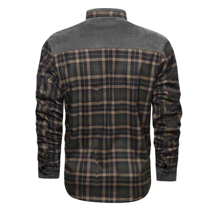 Winter Cotton Shirt Josiah – Business Casual & Warm Outerwear-Grey Green-S-State of Style