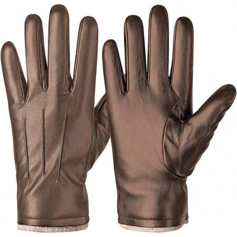 Winter Learning Touchscreen Gloves - TouchLuxe-Khaki-S-State of Style