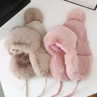 Winter Shield Earflap Ski Hat for Women - Tressa-Pink-State of Style