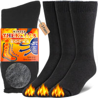 Winter Thermal Boot Socks - HeatGrip-6 pairs of mixed colours-State of Style