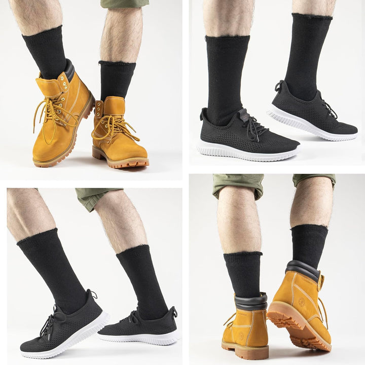 Winter Thermal Boot Socks - HeatGrip-6 pairs of mixed colours-State of Style