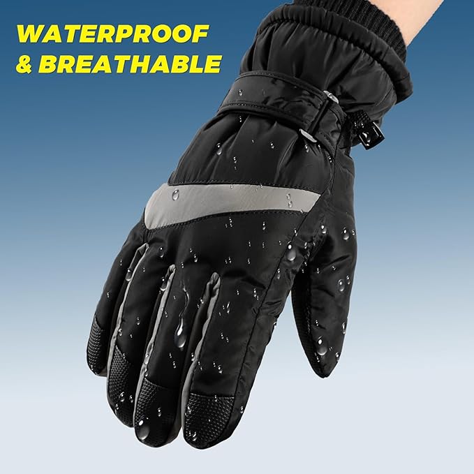 Winter Thermal Fleece Touchscreen Gloves - ThermaTouch-Pink snow-State of Style