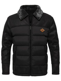 Winter Warm Fleece Jacket for Men - Jasper-Black-S-State of Style