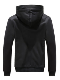 Winter Warm Fleece Jacket with Hood - Dario-Burgundy-S-State of Style