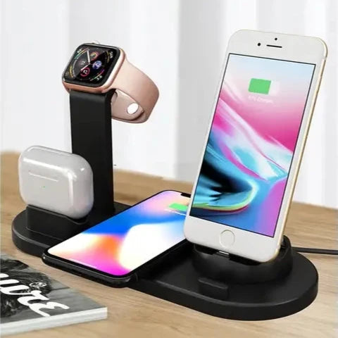 Wireless Charging Station – Chargix-Black-State of Style