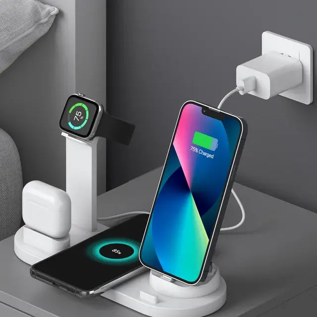Wireless Charging Station – Chargix-White-State of Style