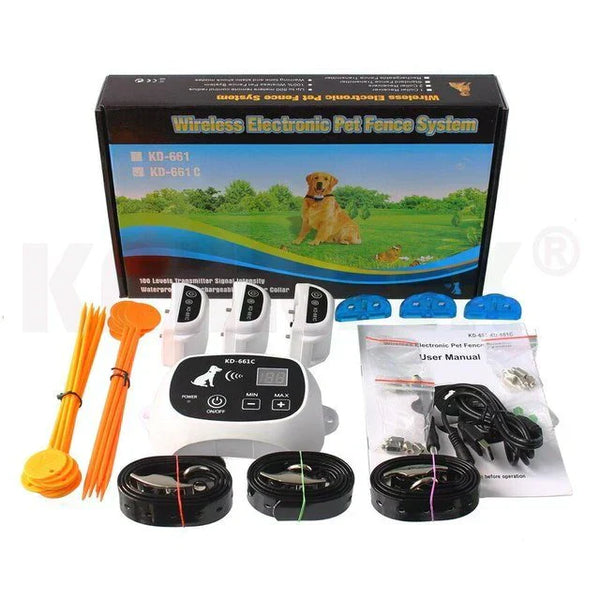 Wireless Dog Fence System with Training Function - HaloGuard-1 Collar-State of Style
