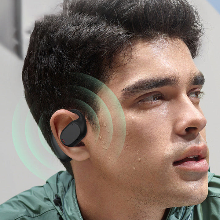 Wireless Earbuds with Open Design - AirBeat Flex-Black-State of Style
