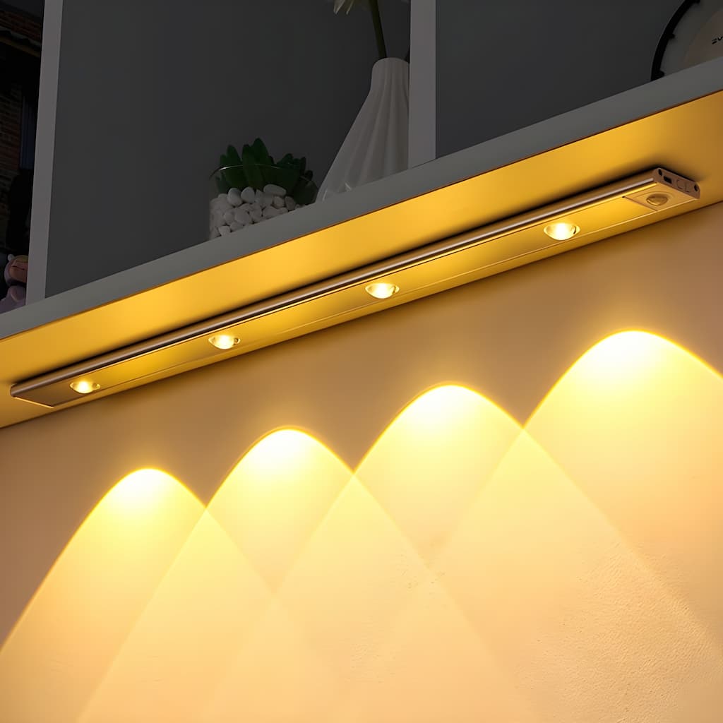 Wireless LED Fixture with Motion Sensor – LumiSense-Black-20cm-State of Style