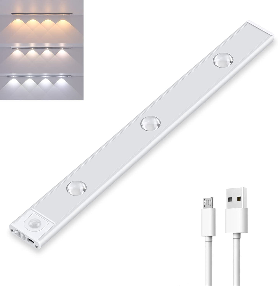 Wireless LED Fixture with Motion Sensor – LumiSense-Silver-20cm-State of Style