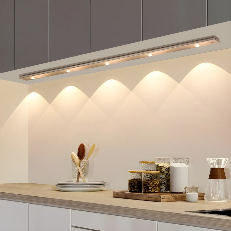 Wireless LED Fixture with Motion Sensor – LumiSense-Silver-20cm-State of Style