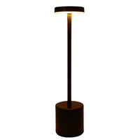 Wireless Metal LED Table Lamp - LumiMetal-Black-State of Style