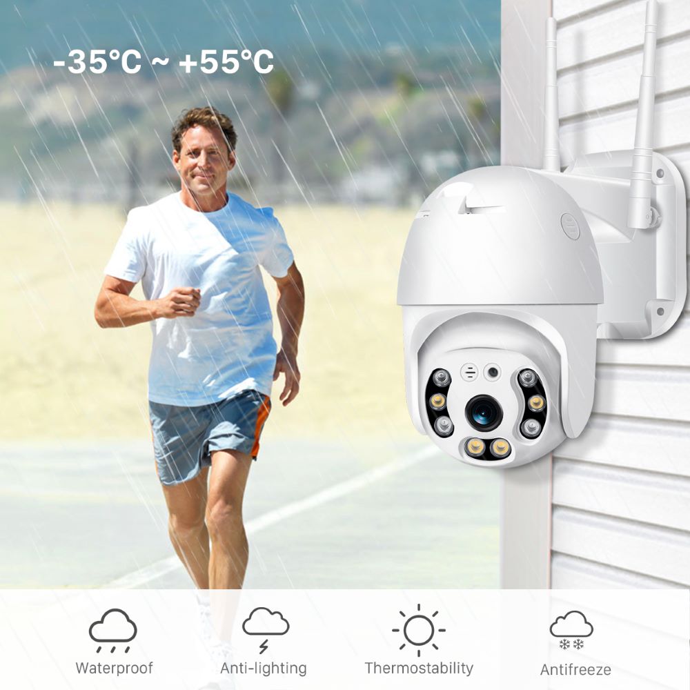 Wireless Outdoor Security Camera with WiFi – SecureView 360-State of Style