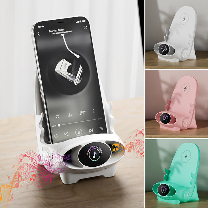 Wireless Phone Holder with 15W Fast Charging Function - FlexCharge Chair-White-State of Style