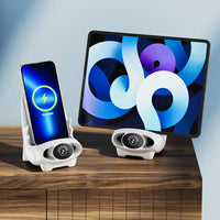 Wireless Phone Holder with 15W Fast Charging Function - FlexCharge Chair-White-State of Style