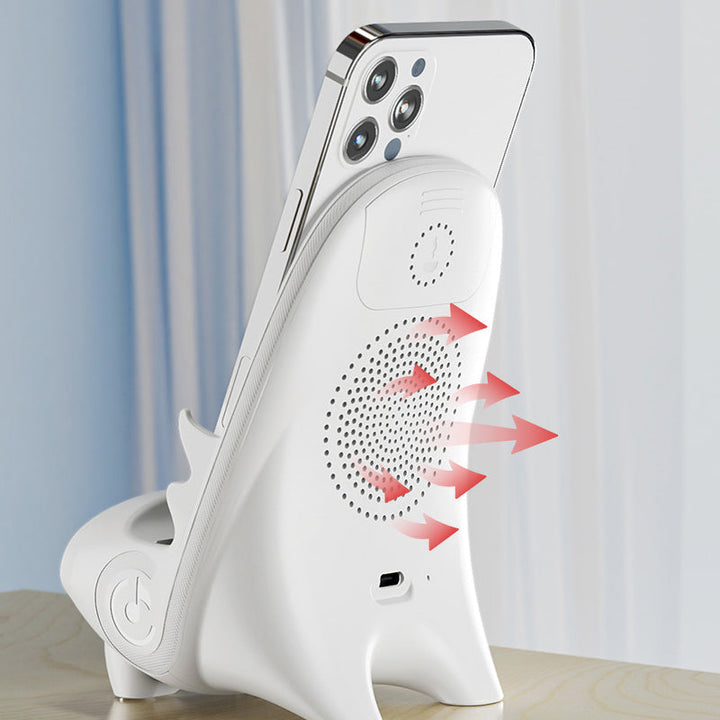 Wireless Phone Holder with 15W Fast Charging Function - FlexCharge Chair-White-State of Style