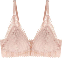 Wireless Plus Size Lace Push-Up Bra – Comfort Meets Elegance-Nude-8AB-State of Style