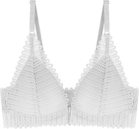 Wireless Plus Size Lace Push-Up Bra – Comfort Meets Elegance-White-8AB-State of Style