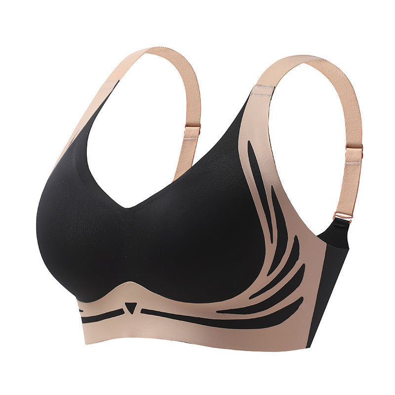 Wireless Push-Up Bra – ComfortLift-Black-M(BC)（45-55KG)-State of Style