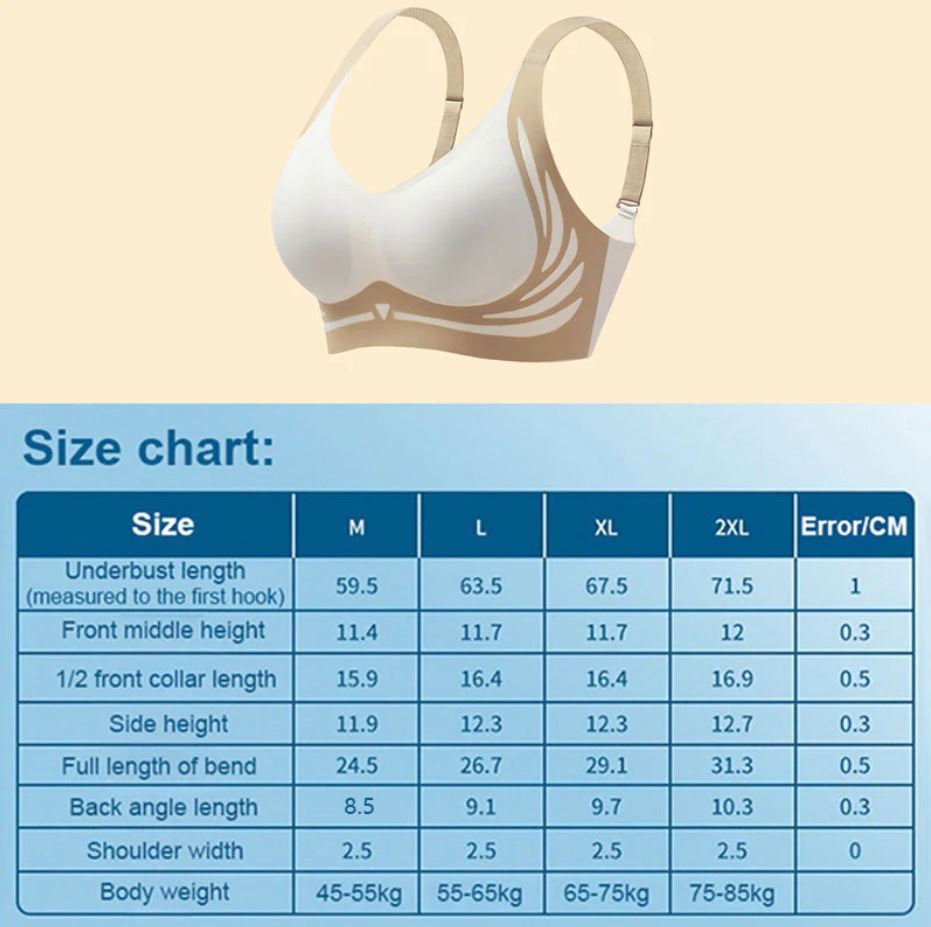 Wireless Push-Up Bra – ComfortLift-Green-M(BC)（45-55KG)-State of Style