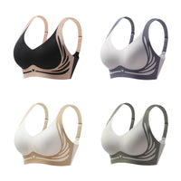Wireless push-up bra with lifting effect – Isabella-Green-M(BC)(45-55KG)-State of Style