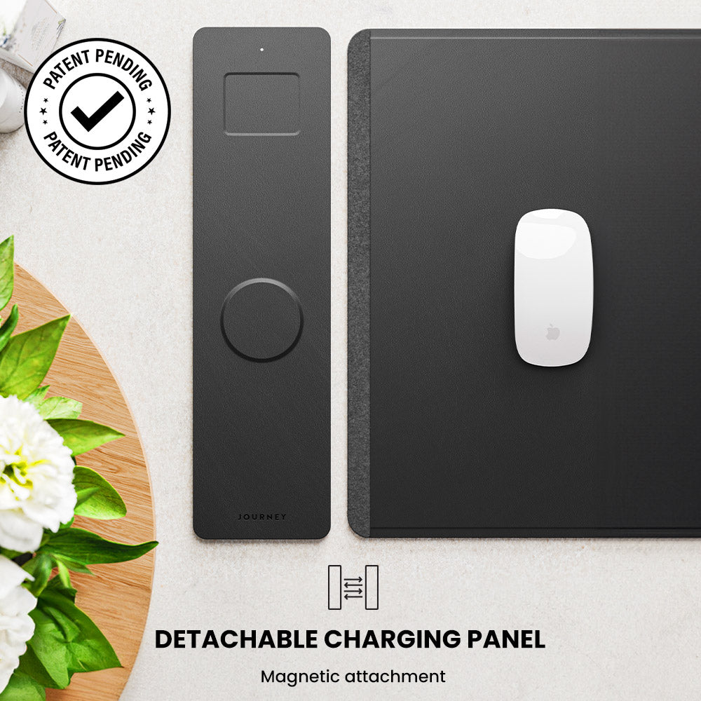 Wireless Rechargeable Desk Mat - ChargePad Flex-Black-State of Style