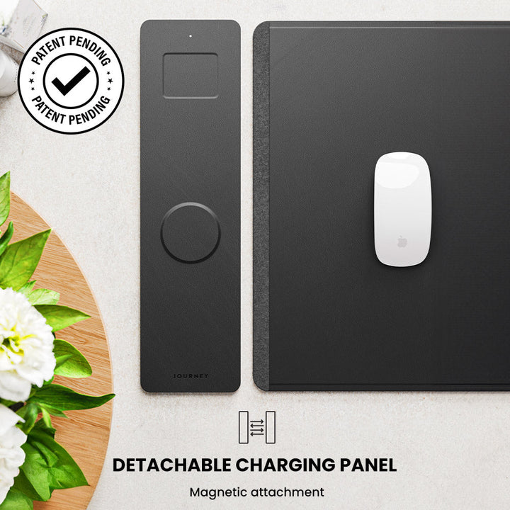 Wireless Rechargeable Desk Mat - ChargePad Flex-Black-State of Style
