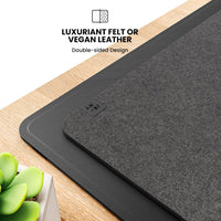 Wireless Rechargeable Desk Mat - ChargePad Flex-Black-State of Style