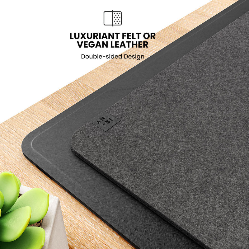 Wireless Rechargeable Desk Mat - ChargePad Flex-Black-State of Style