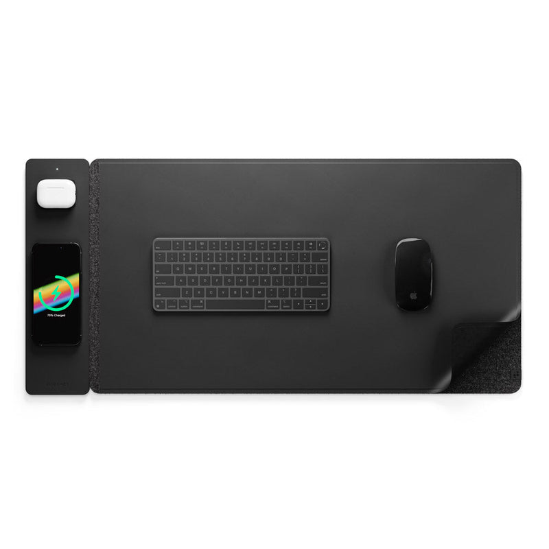 Wireless Rechargeable Desk Mat - ChargePad Flex-Black-State of Style