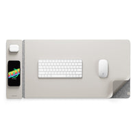 Wireless Rechargeable Desk Mat - ChargePad Flex-Light grey-State of Style