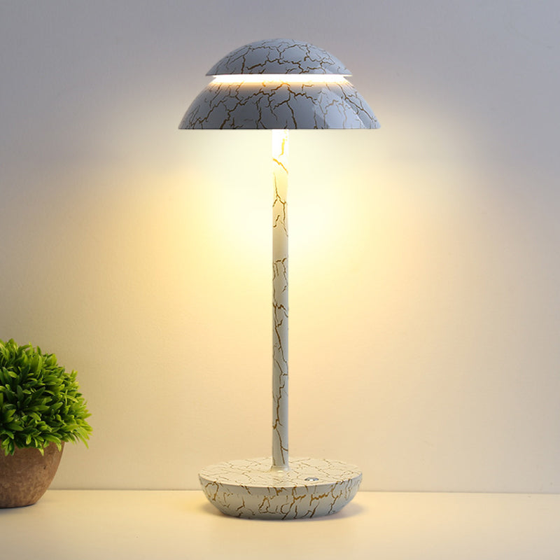 Wireless Rechargeable Table Lamp with LED Lighting - GlowBeam-Marble Pattern-State of Style