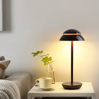 Wireless Rechargeable Table Lamp with LED Lighting - GlowBeam-Walnut Colour-State of Style