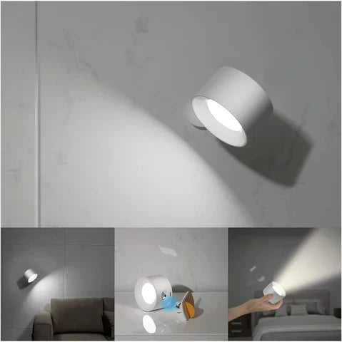 Wireless Rechargeable Wall Lamp - LumoFlex-White-Touch Control-State of Style