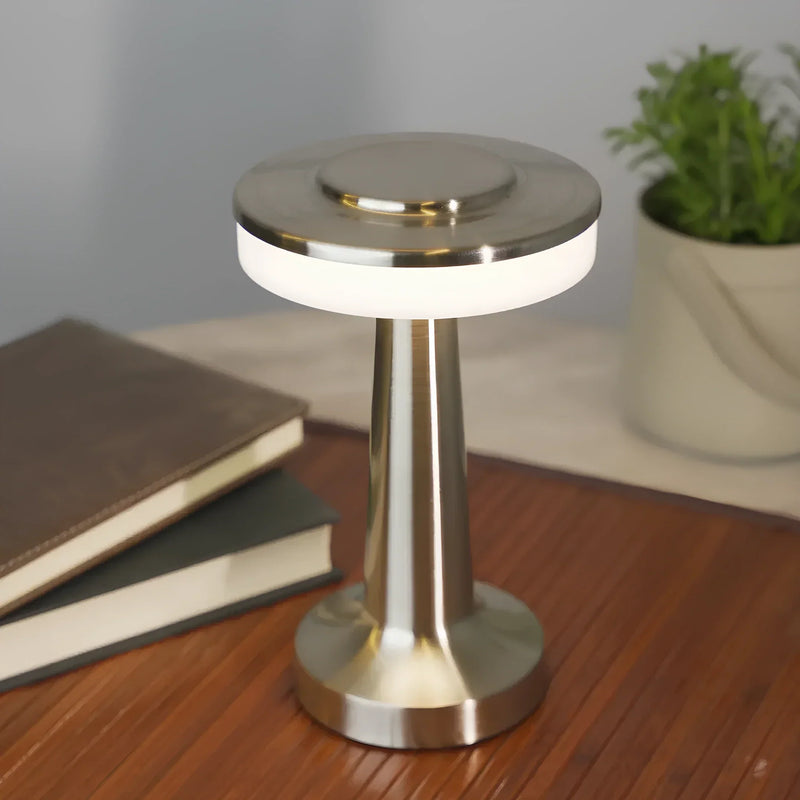 Wireless Retro Table Lamp - LumiBar-Gold-State of Style