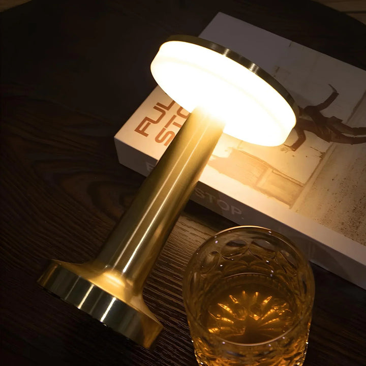 Wireless Retro Table Lamp - LumiBar-Gold-State of Style