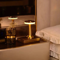 Wireless Retro Table Lamp - LumiBar-Gold-State of Style