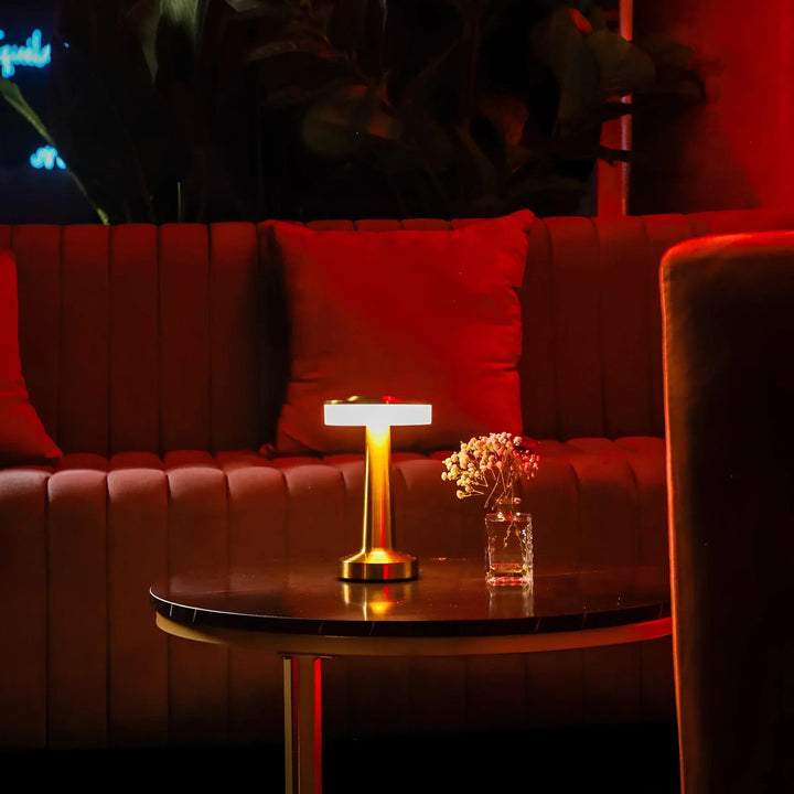 Wireless Retro Table Lamp - LumiBar-Gold-State of Style