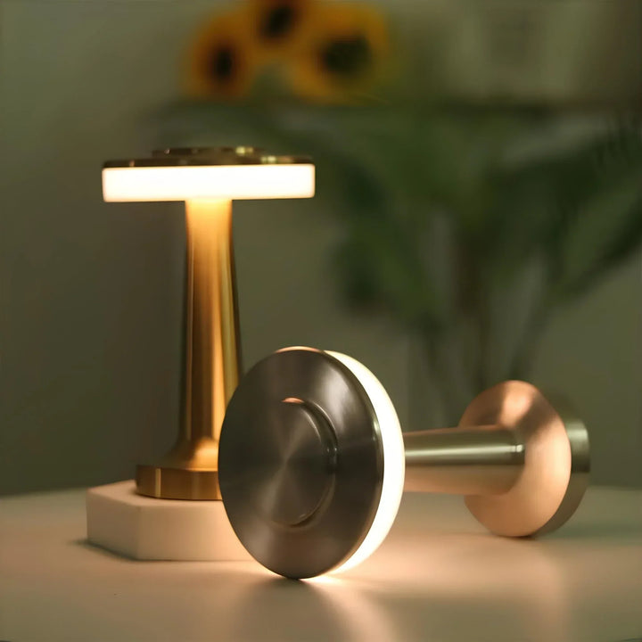 Wireless Retro Table Lamp - LumiBar-Gold-State of Style
