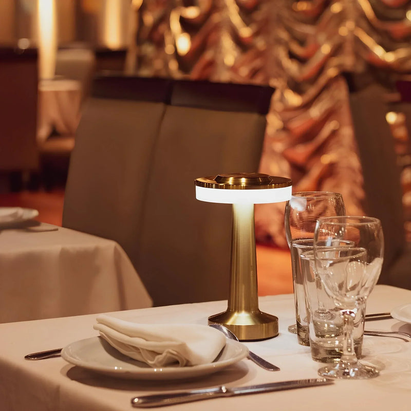 Wireless Retro Table Lamp - LumiBar-Gold-State of Style