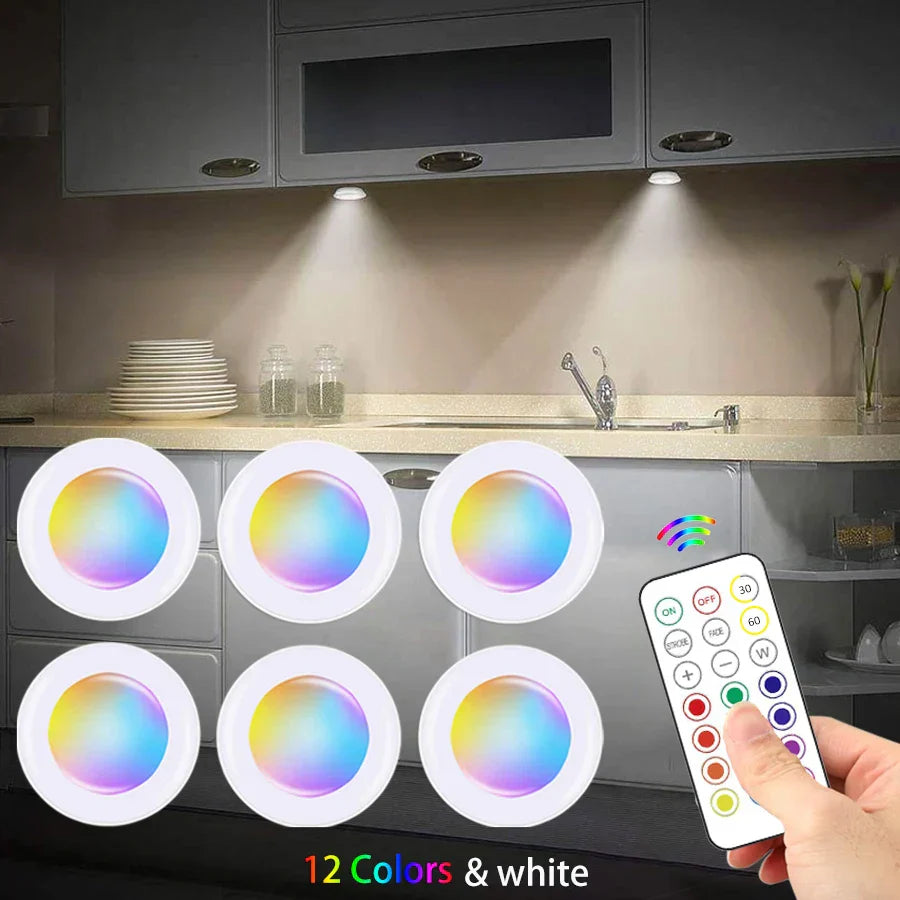 AA OUT OF STOCK Wireless RGB LED Under Cabinet Lighting - GlowyLed-1 Lamp-State of Style