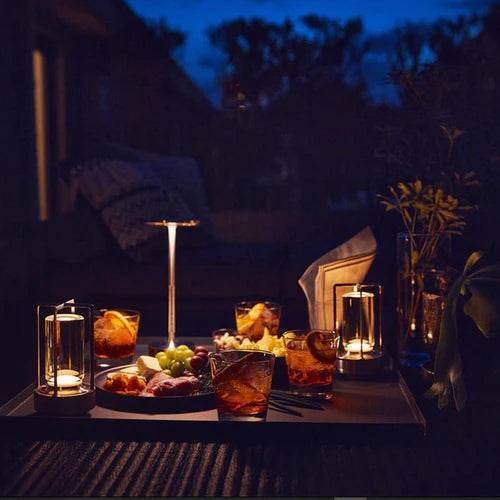 Wireless Smart Table Lamp - AuraGlow-Gold-State of Style