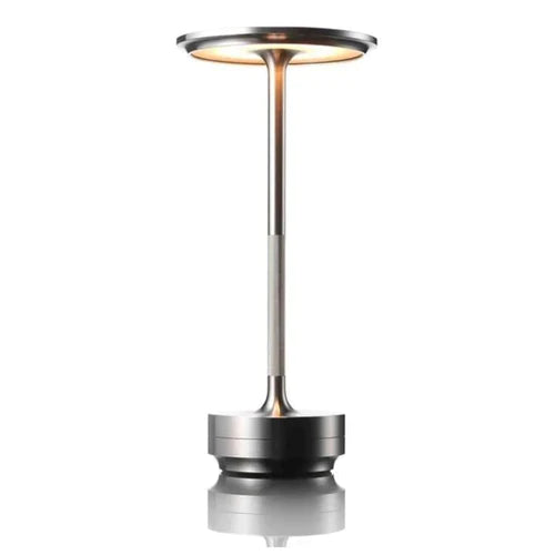 Wireless Smart Table Lamp - AuraGlow-Silver-State of Style
