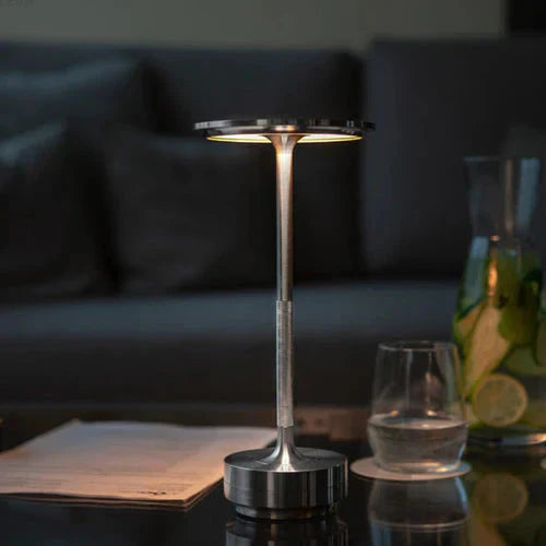 Wireless USB Rechargeable Design Table Lamp - GlowBeam-Gold-State of Style