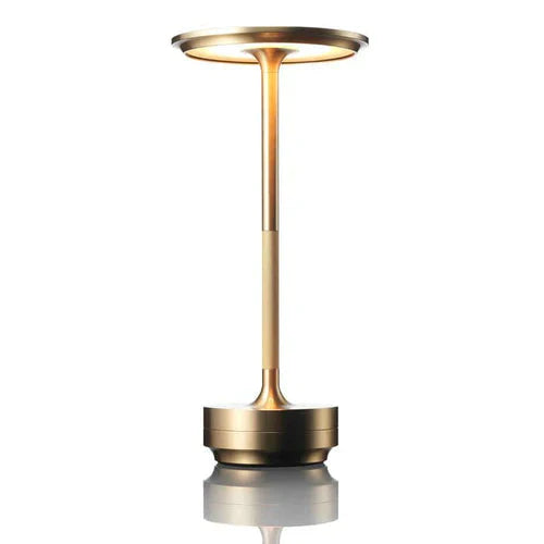 Wireless USB Rechargeable Design Table Lamp - GlowBeam-Gold-State of Style