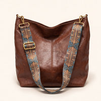Waterproof Leather Handbag - Mia